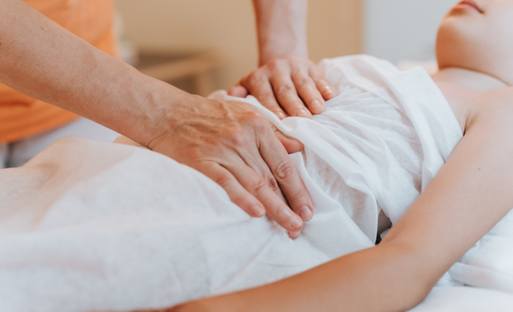 Osteopathic Therapist working on a patient